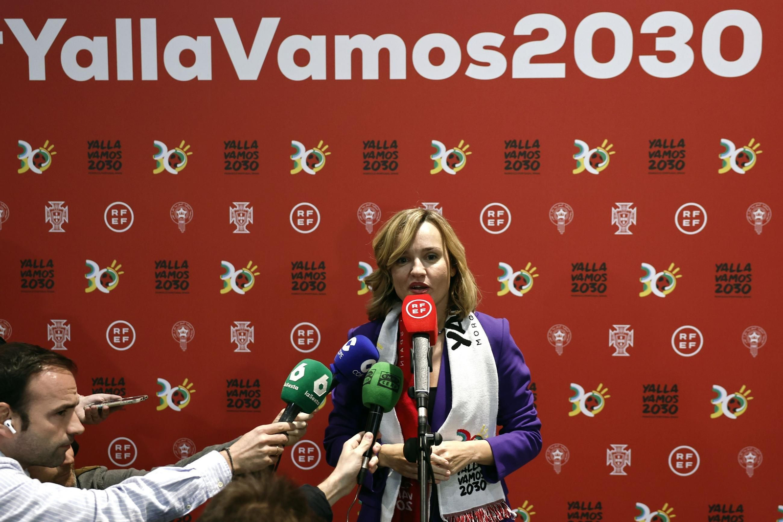 La ministra de Educación, Formación Profesional y Deportes, Pilar Alegría, tras conocerse la elección. La ministra de Educación, Formación Profesional y Deportes, Pilar Alegría, tras conocerse la elección.