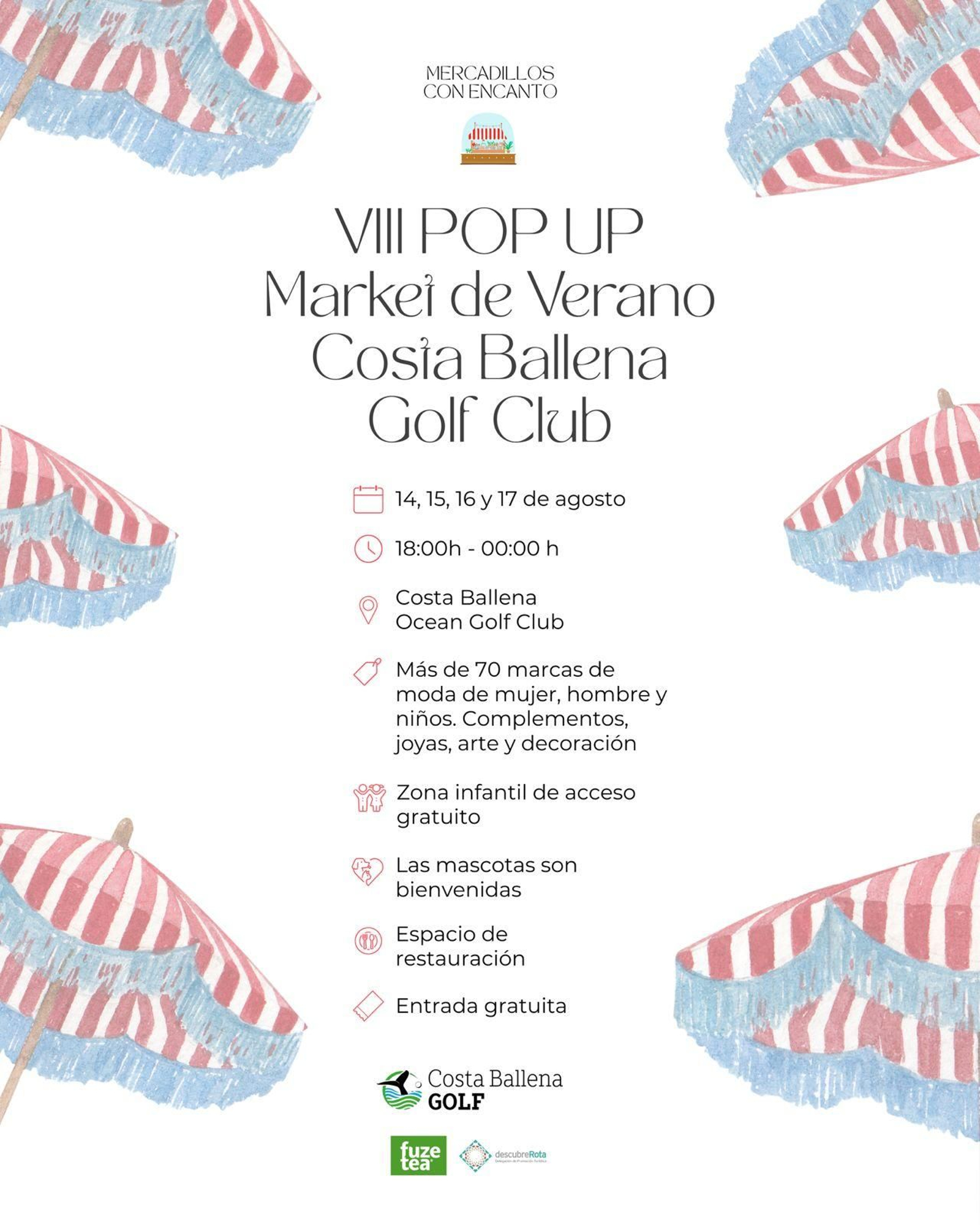 VIII Pop Up Market de Verano en Costa Ballena Golf Club. Rota.