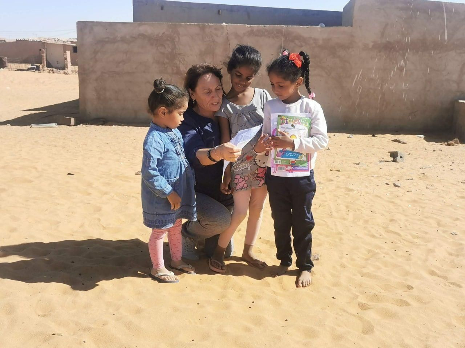 Mili De la Cruz, en el último viaje de cooperación del pasado mes de noviembre.