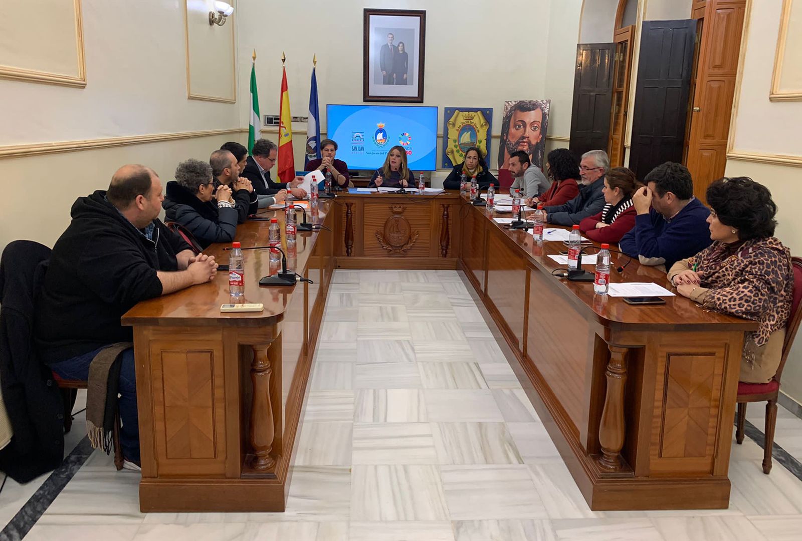 Pleno del Ayuntamiento de San Juan del Puerto.