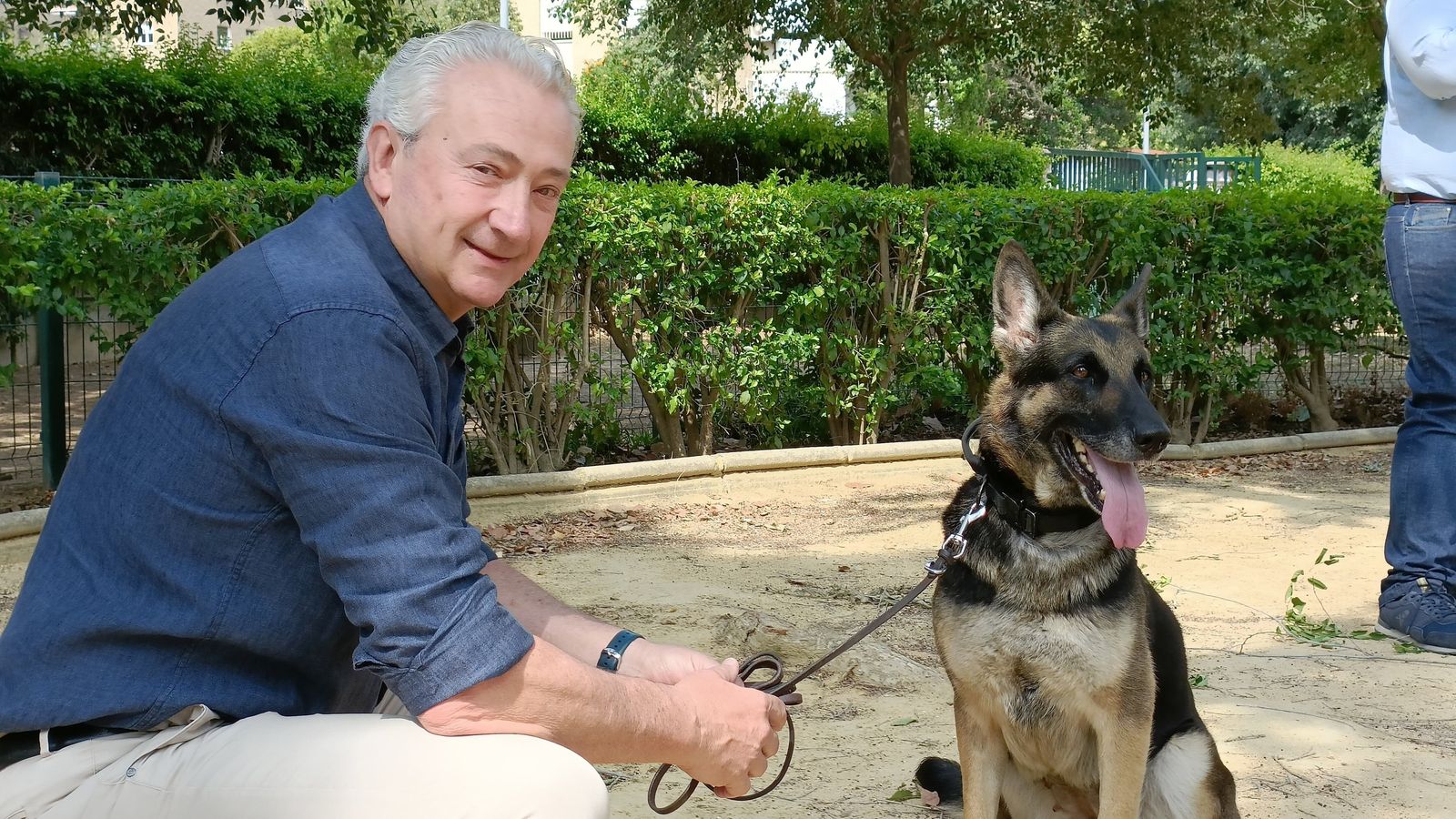 Aumesquet, en el Parque Santo Domingo en el barrio de Nervión.