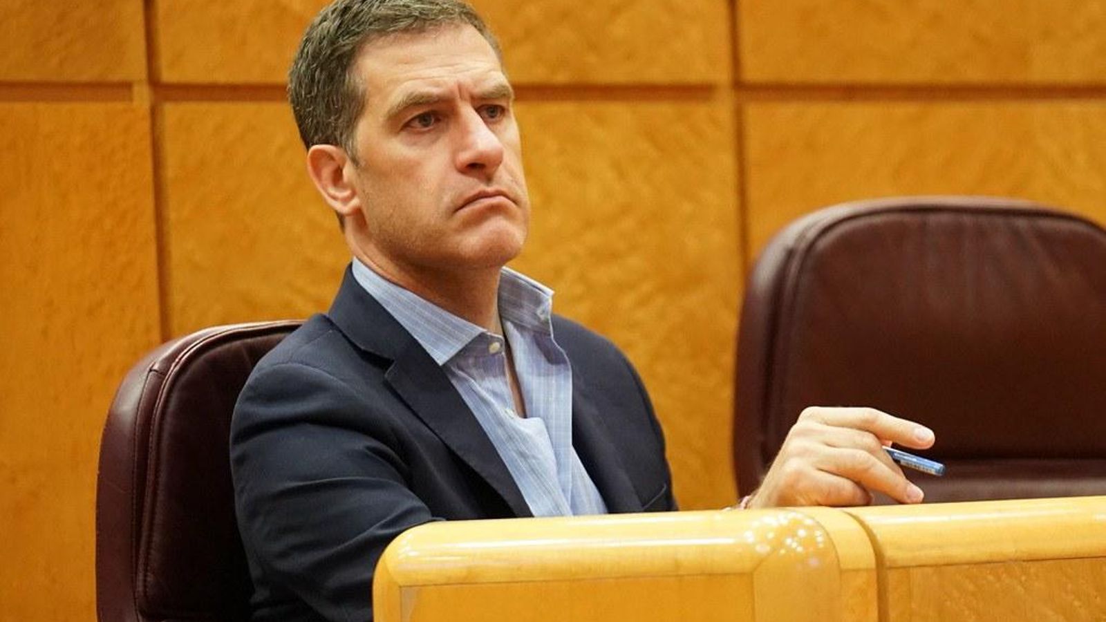 Miguel Ángel Castellón (PP) en el Senado.