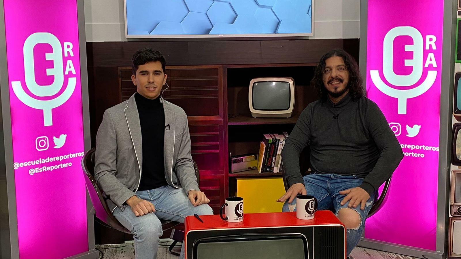 Javi Bohórquez, preparado para la entrevista.