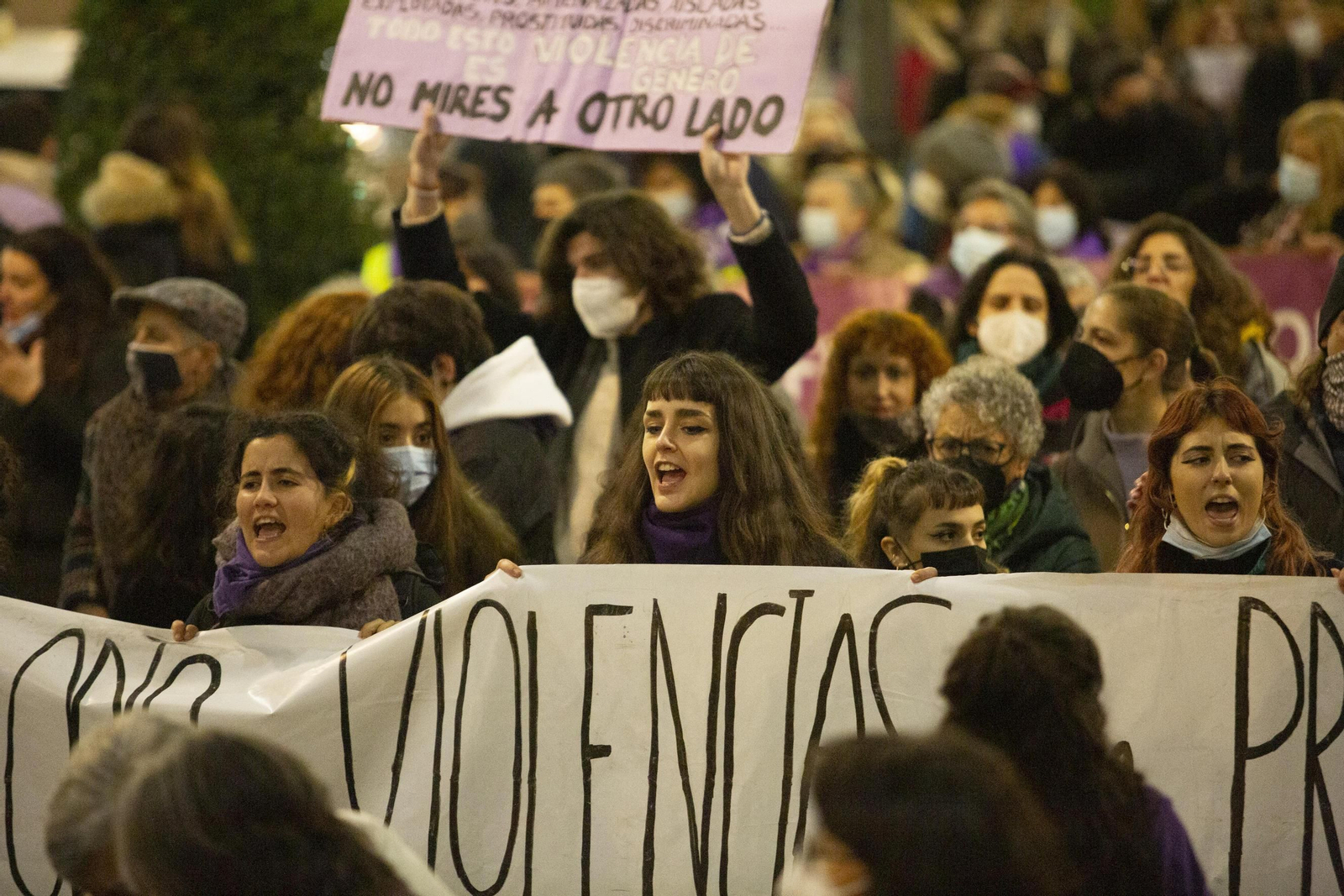 La manifestación del 25-N en Granada en imágenes