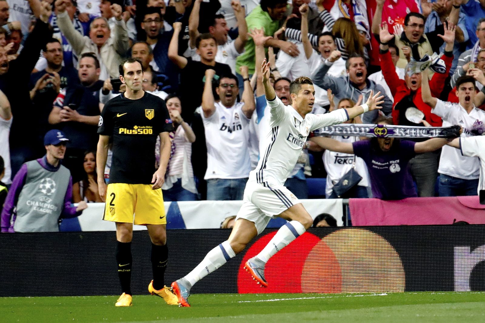 La ida de semifinales del Madrid-Atlético de 'Champions'