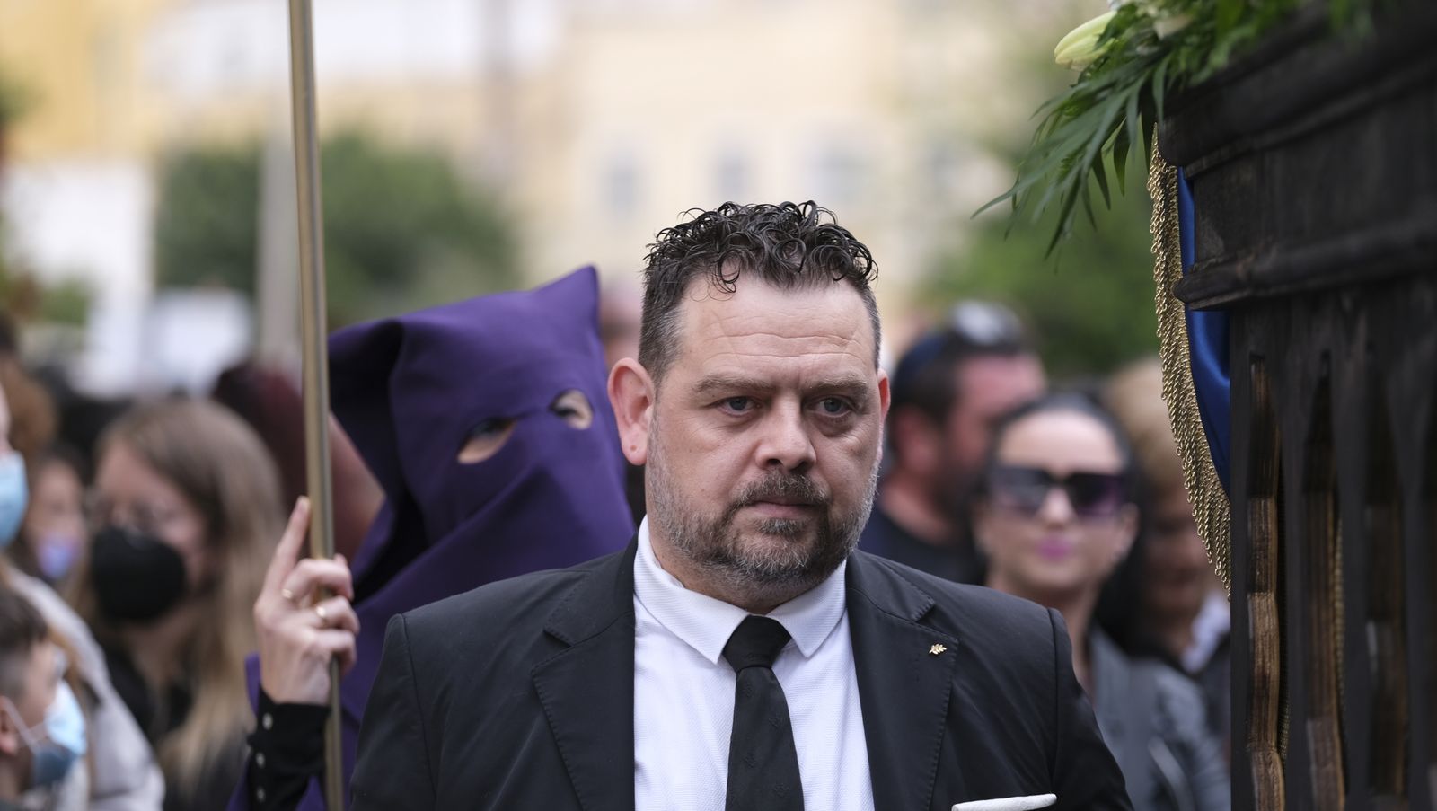Procesión del Encuentro en Almería, en imágenes.