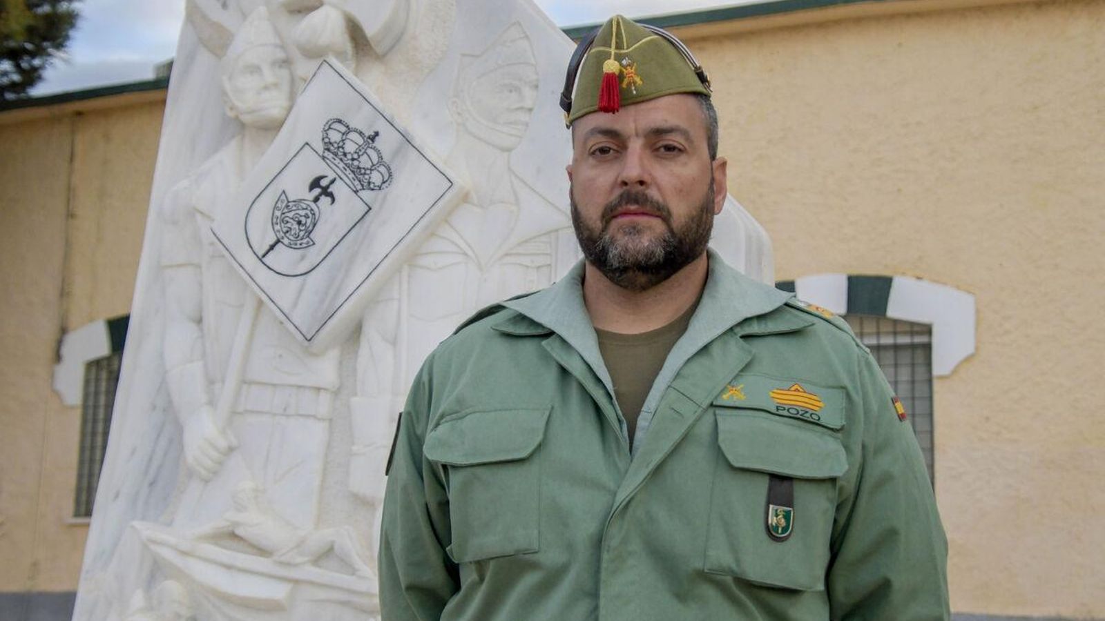 El sargento primero Jesús Pozo, del Grupo Logístico II de la Brigada de la Legión.