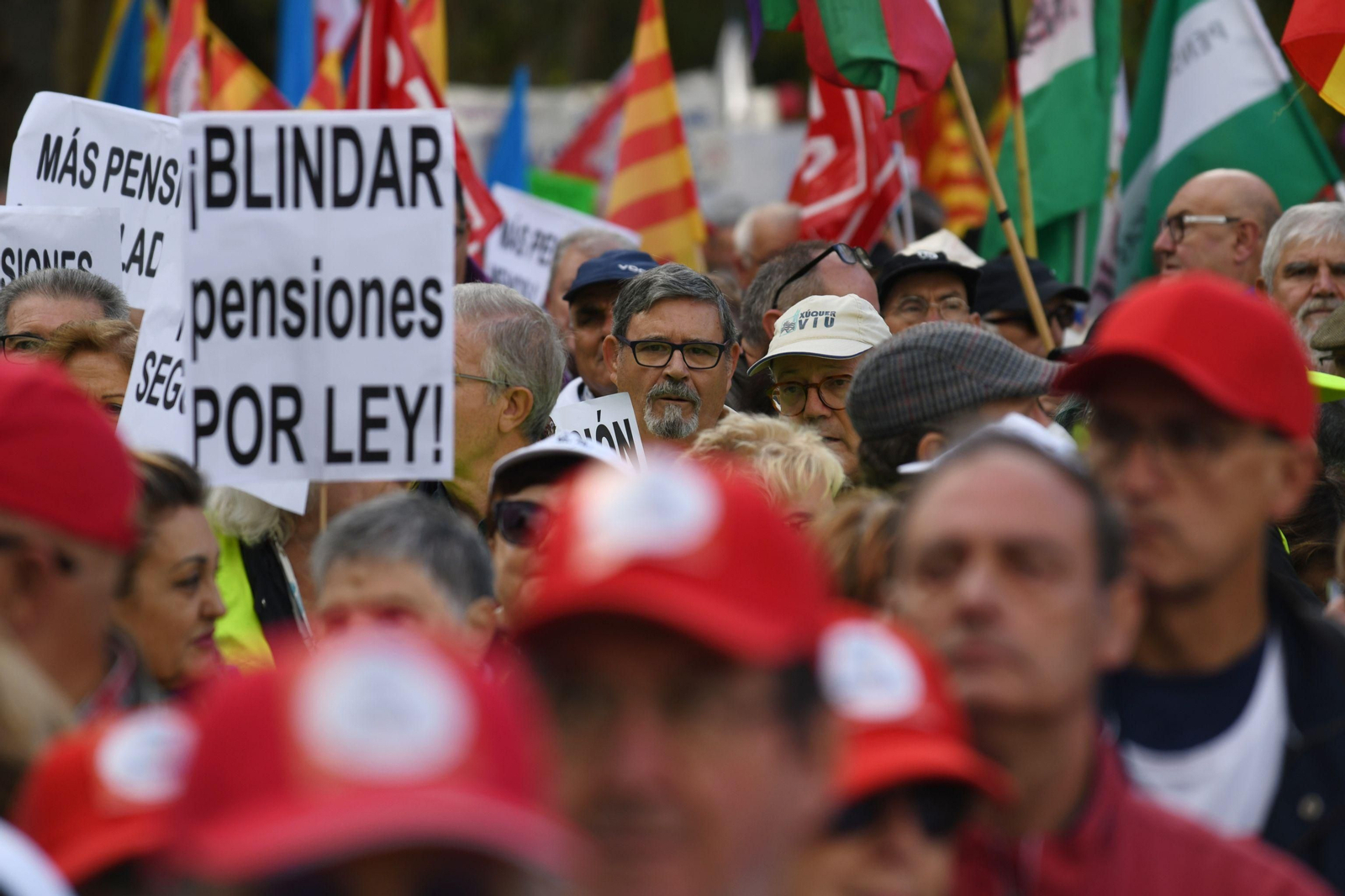 Una manifestación de pensionistas.