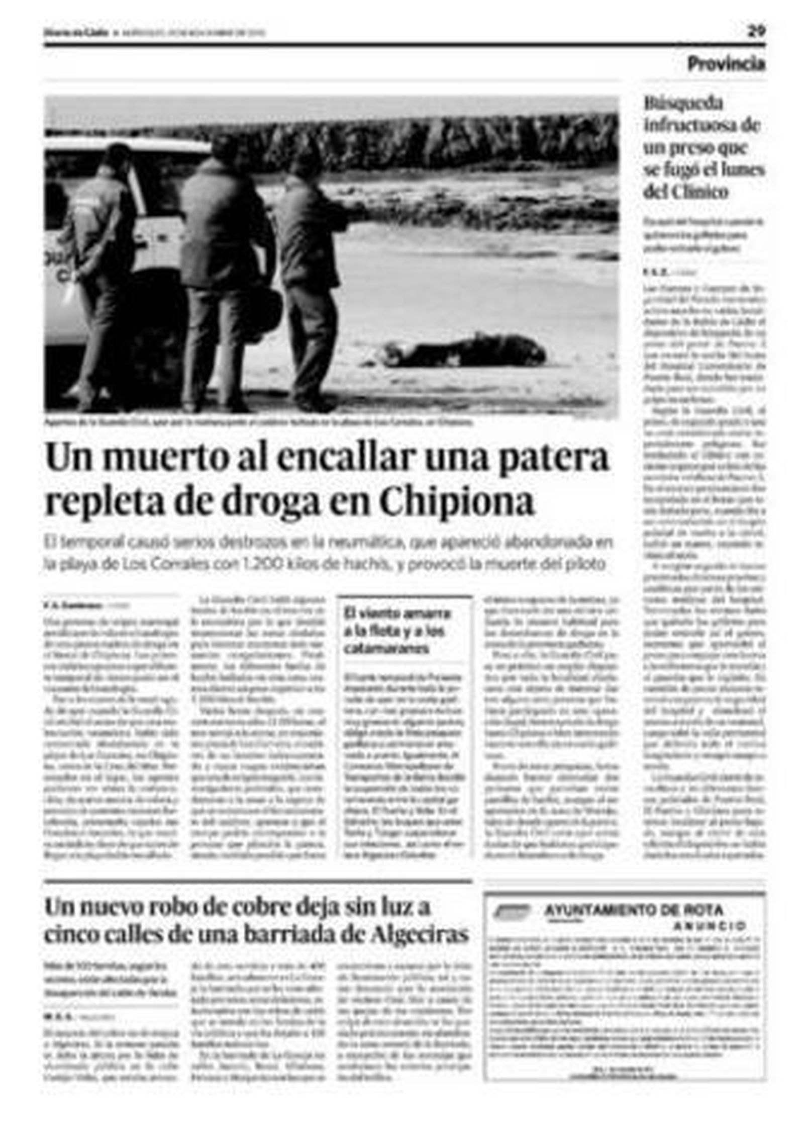 Alijos de droga que acaban en tragedia en la costa gaditana