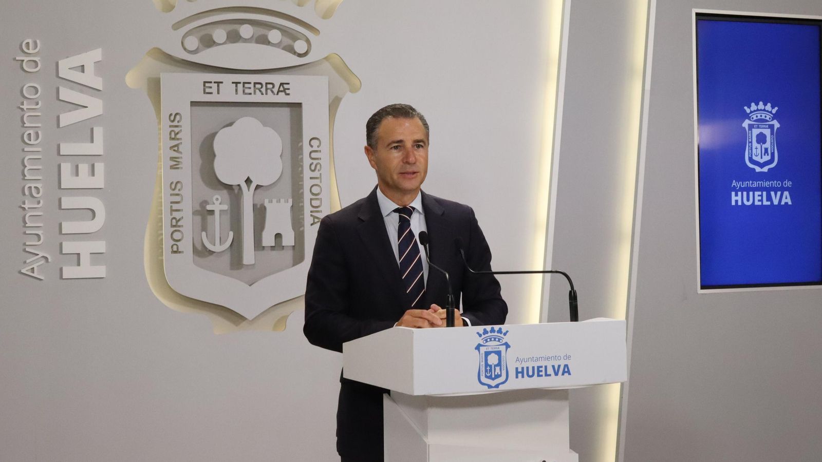 Felipe Arias, en rueda de prensa esta mañana.