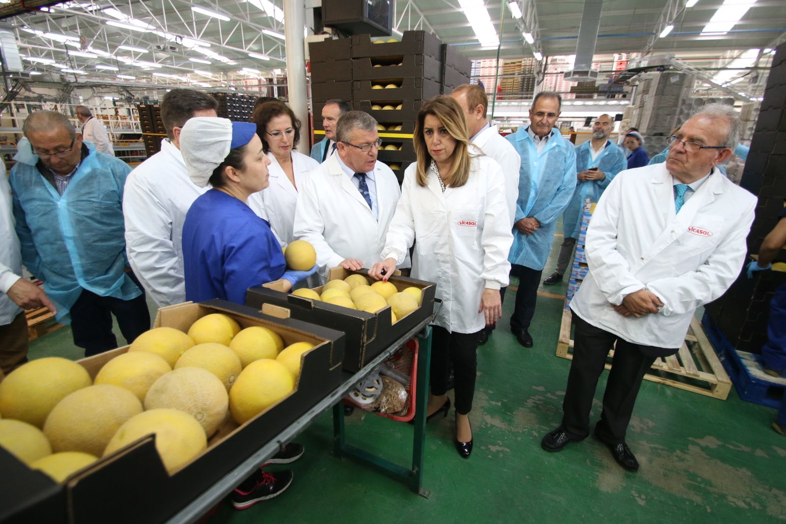 Las imágenes de la visita de Susana Díaz a Almería