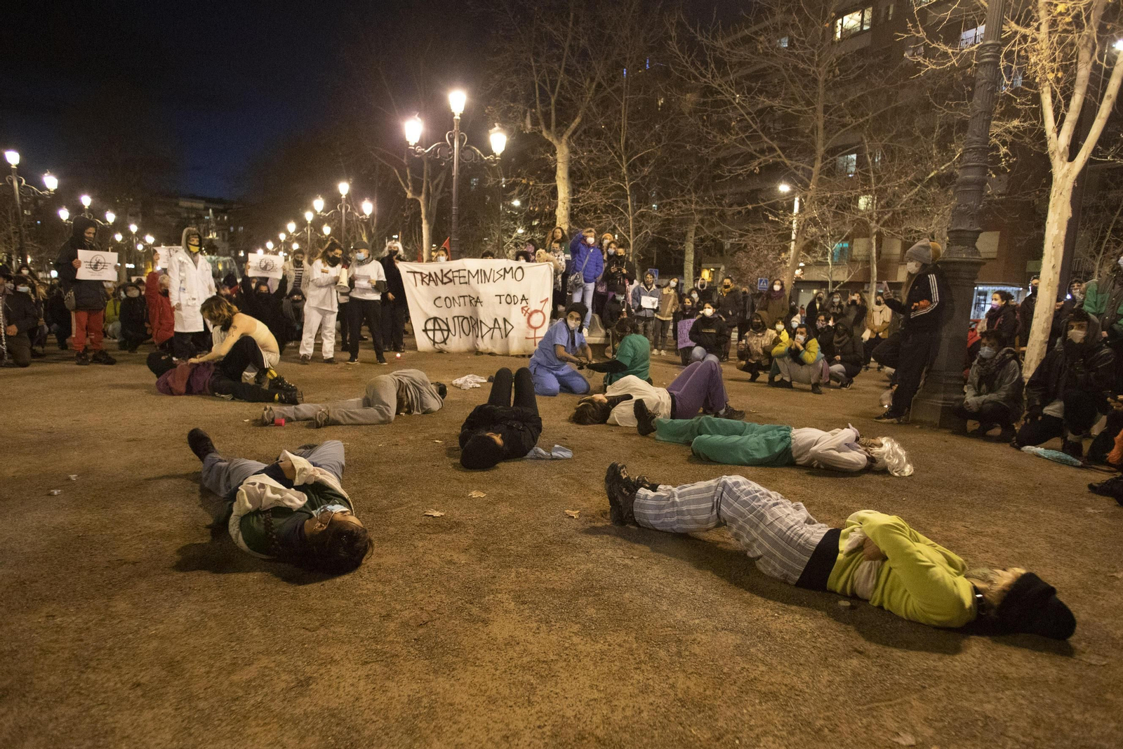 Las mejores imágenes de la manifestación feminista del 8M en Granada este 2021
