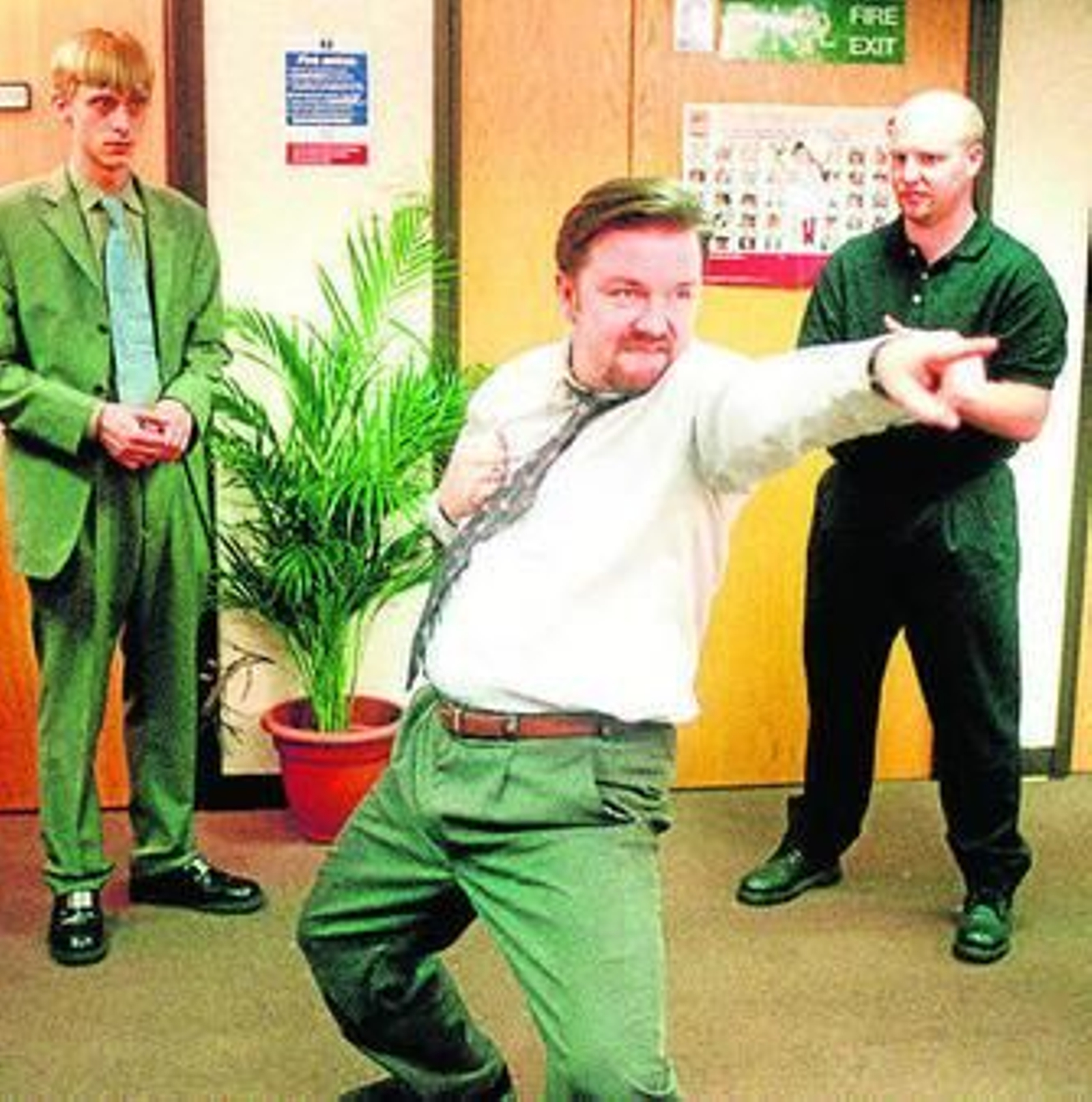 Ricky Gervais, o el patetismo de creerse el más gracioso en 'The Office'.