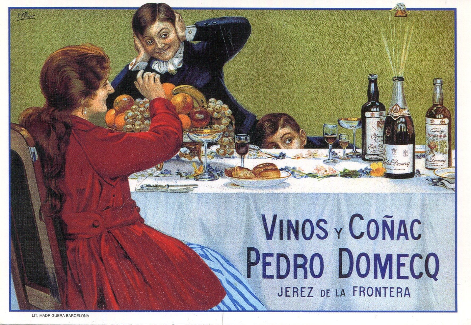 Cartel diseñado por Climent para Pedro Domecq.