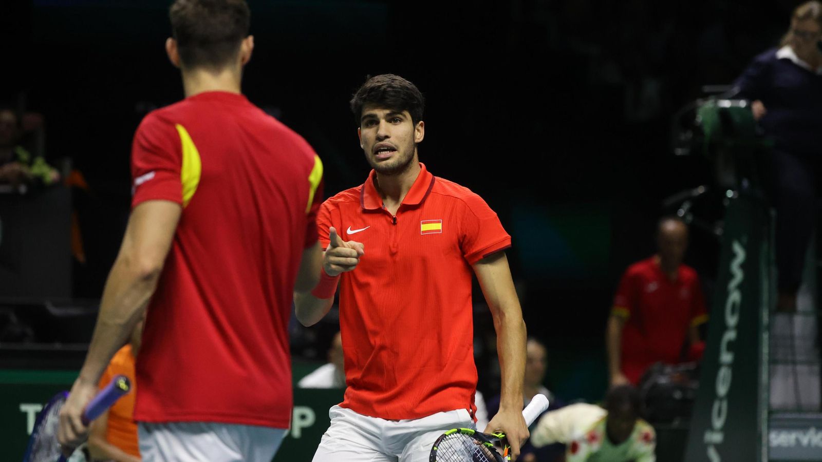 El doble Alcaraz-Granollers vs Koolhof-Van de Zandschulp, en fotos