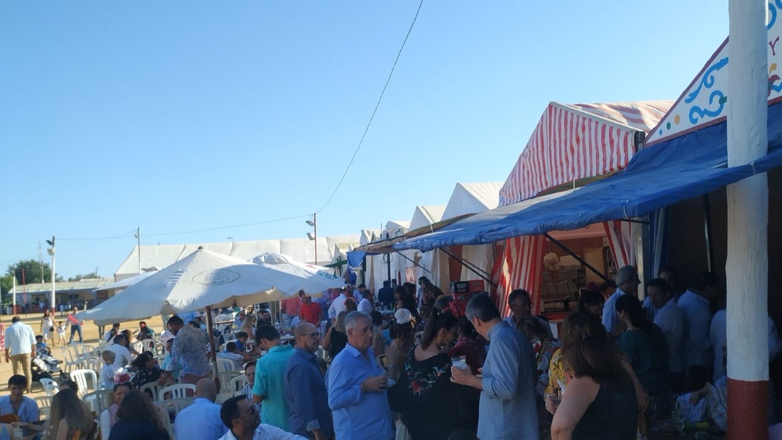 Casetas en la feria.