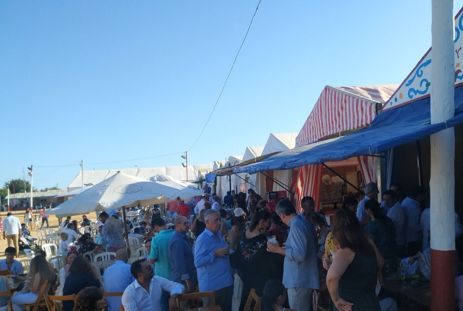 Casetas en la feria.