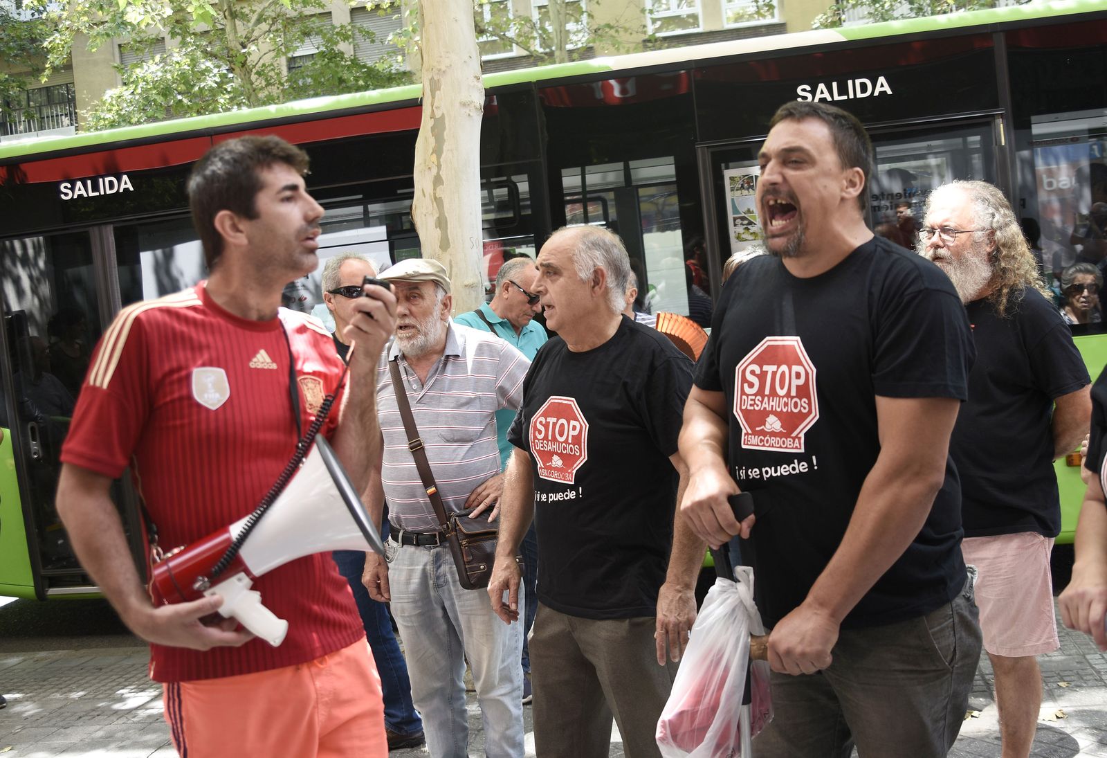 Una de las últimas protestas de Stop Desahucios