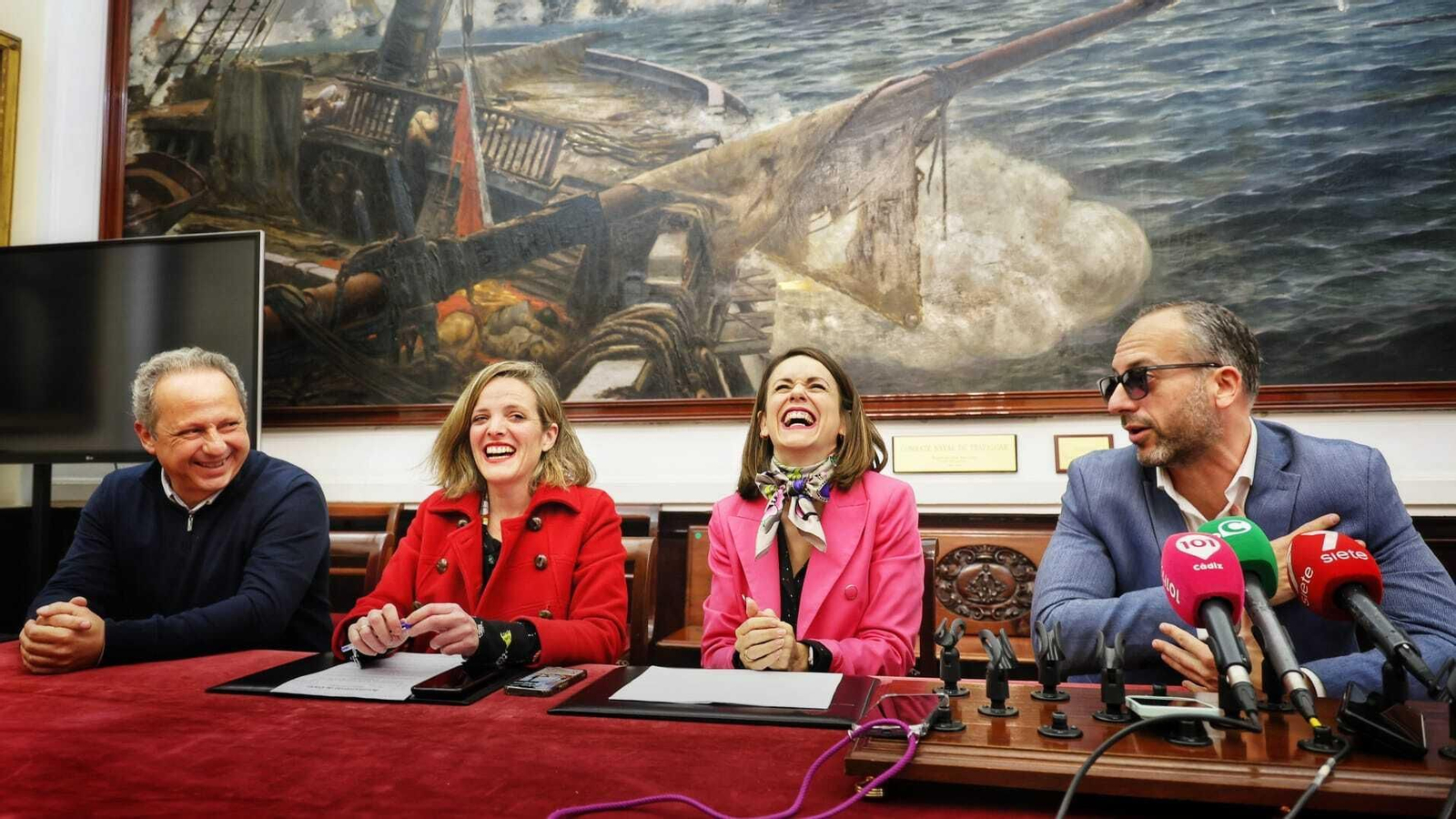 Un momento de la presentación de las preuvas, esta mañana, en el Ayuntamiento.