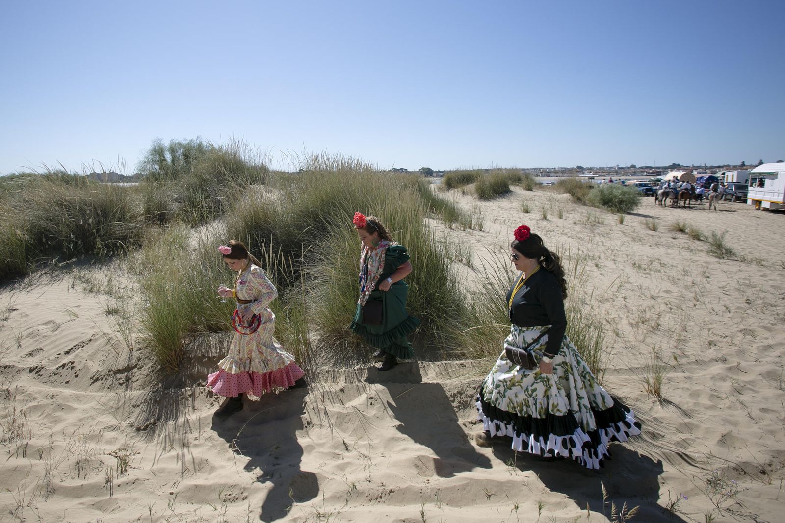 La hermandad de Sanlúcar cruza Bajo de Guía