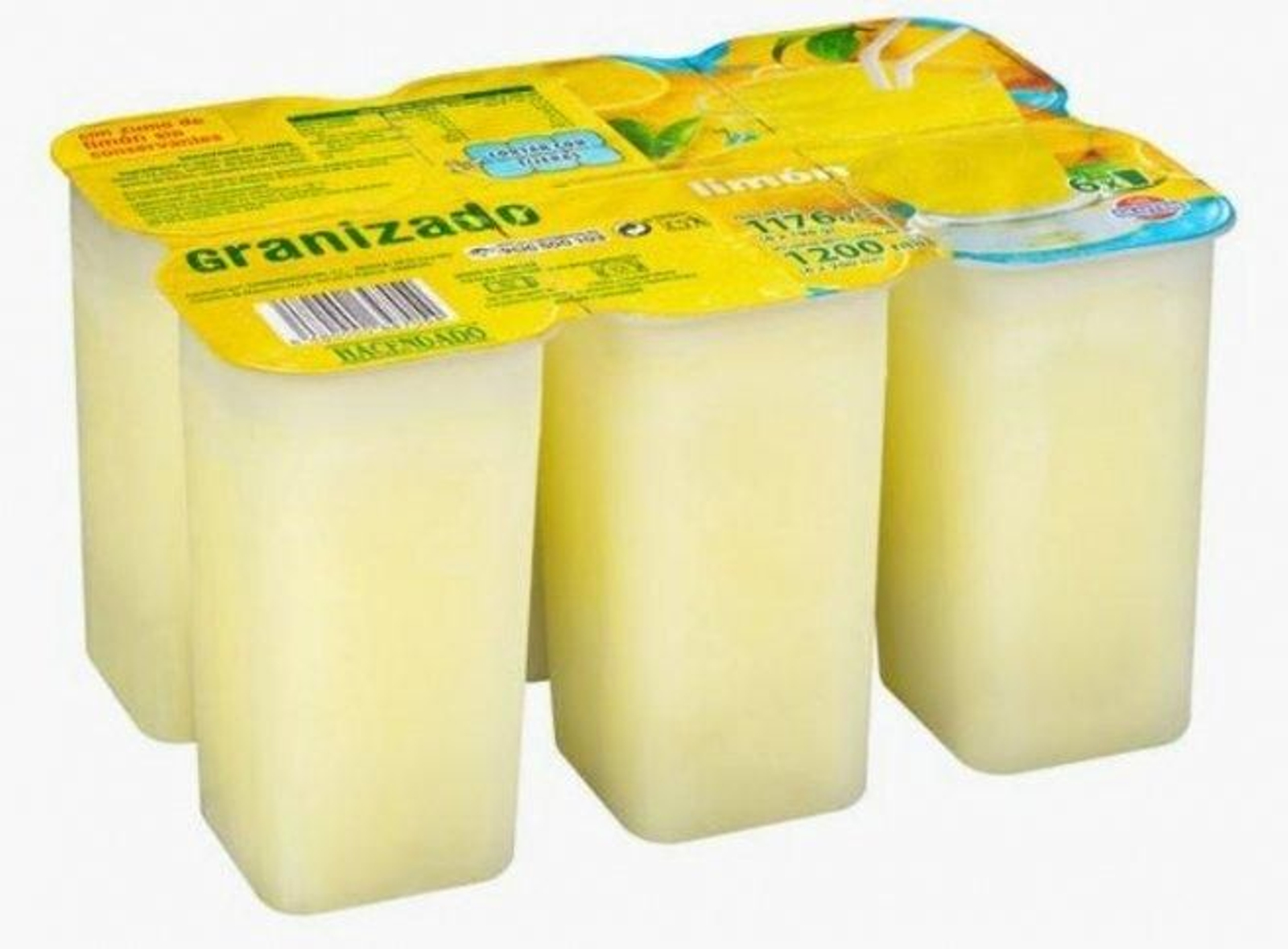 Granizado de limón de Mercadona en su formato de 6 unidades