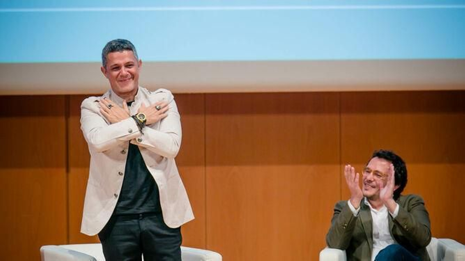 Alejandro Sanz en su nombramiento como Hijo Adoptivo de Cádiz.