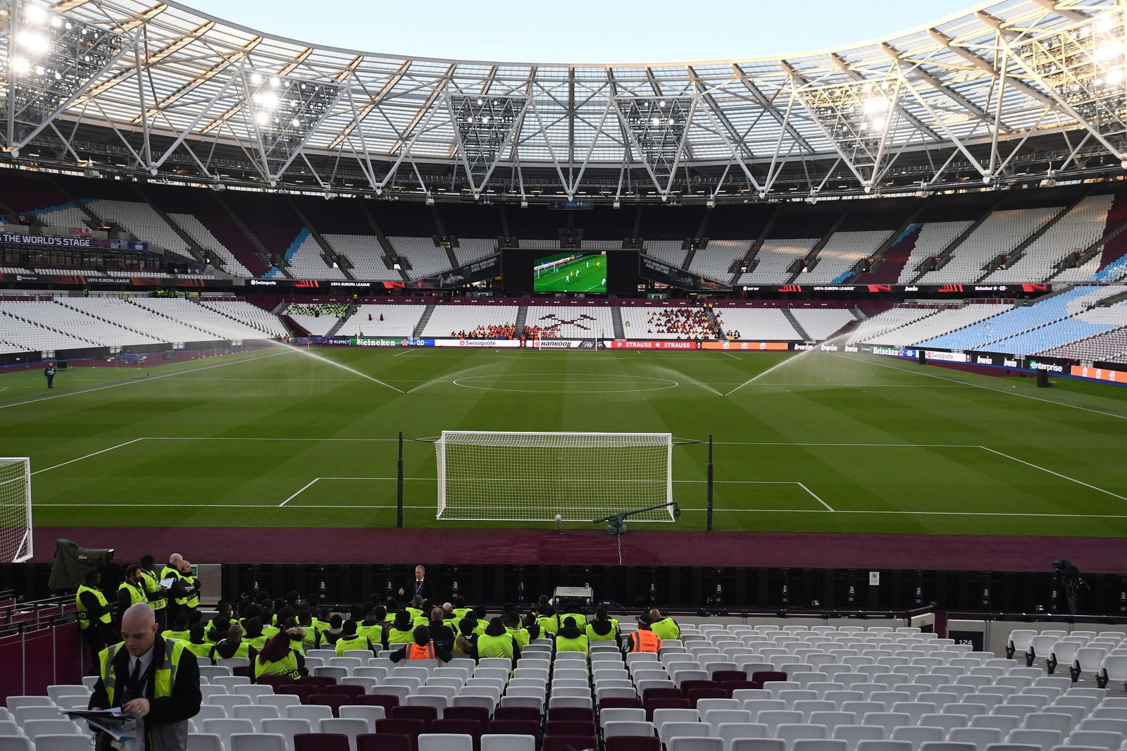 Las imágenes del West Ham - Sevilla