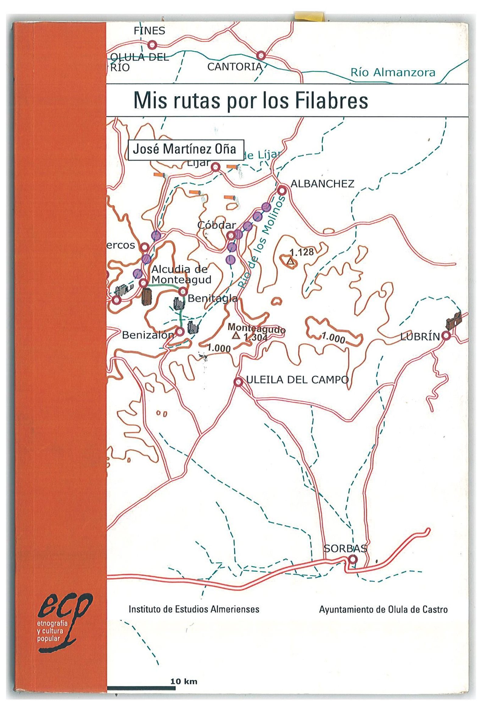 Portada libro "Mis rutas por los Filabres" 2ª edición