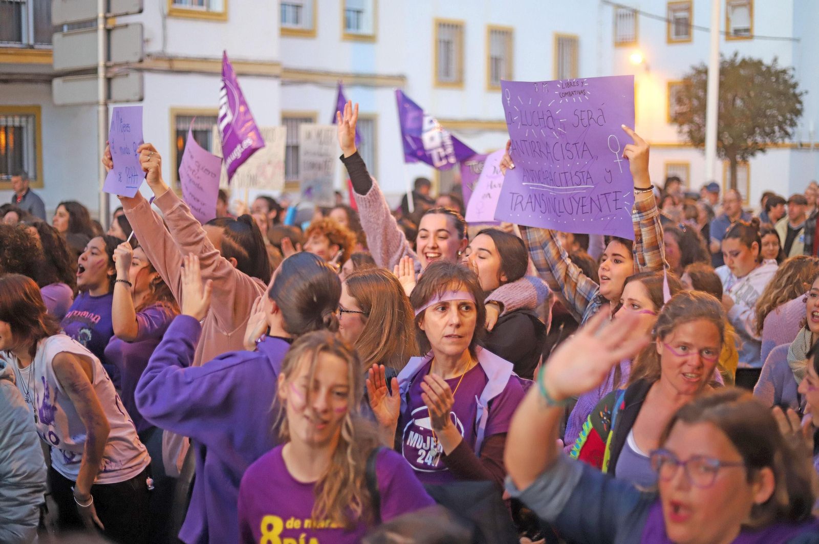 Imágenes de la manifestación del 8 de marzo, Día Internacional de la Mujer