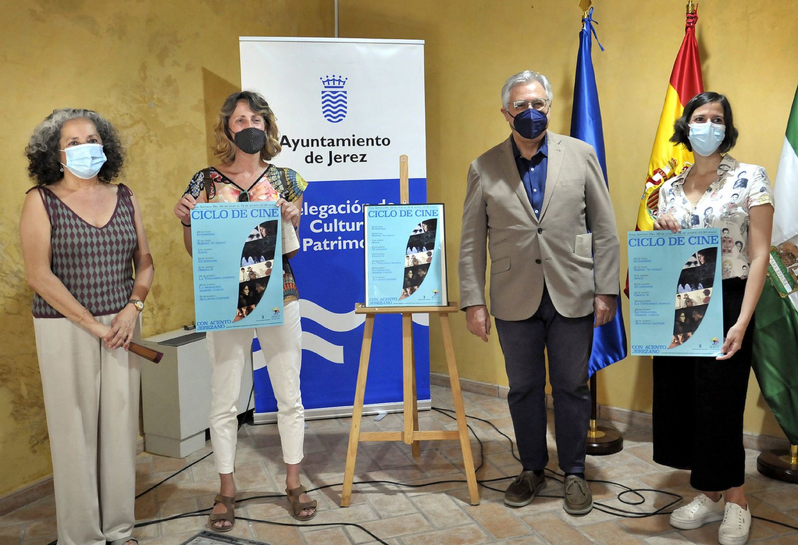 Presentación del ciclo de cine ‘Con acento jerezano’, este viernes.