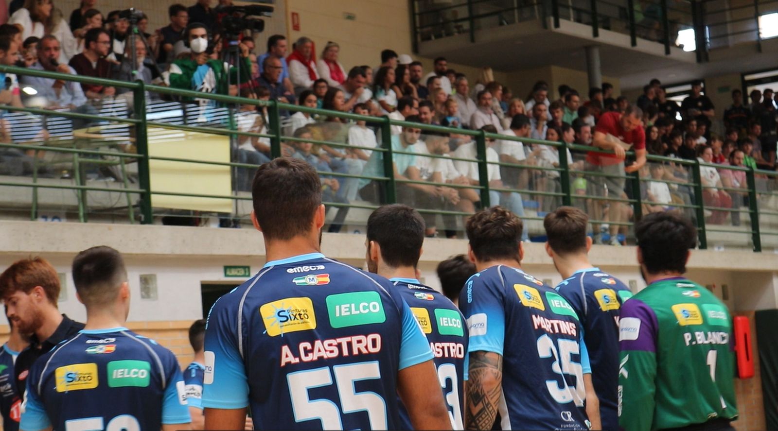 Los jugadores del Trops Málaga en un partido de esta temporada.