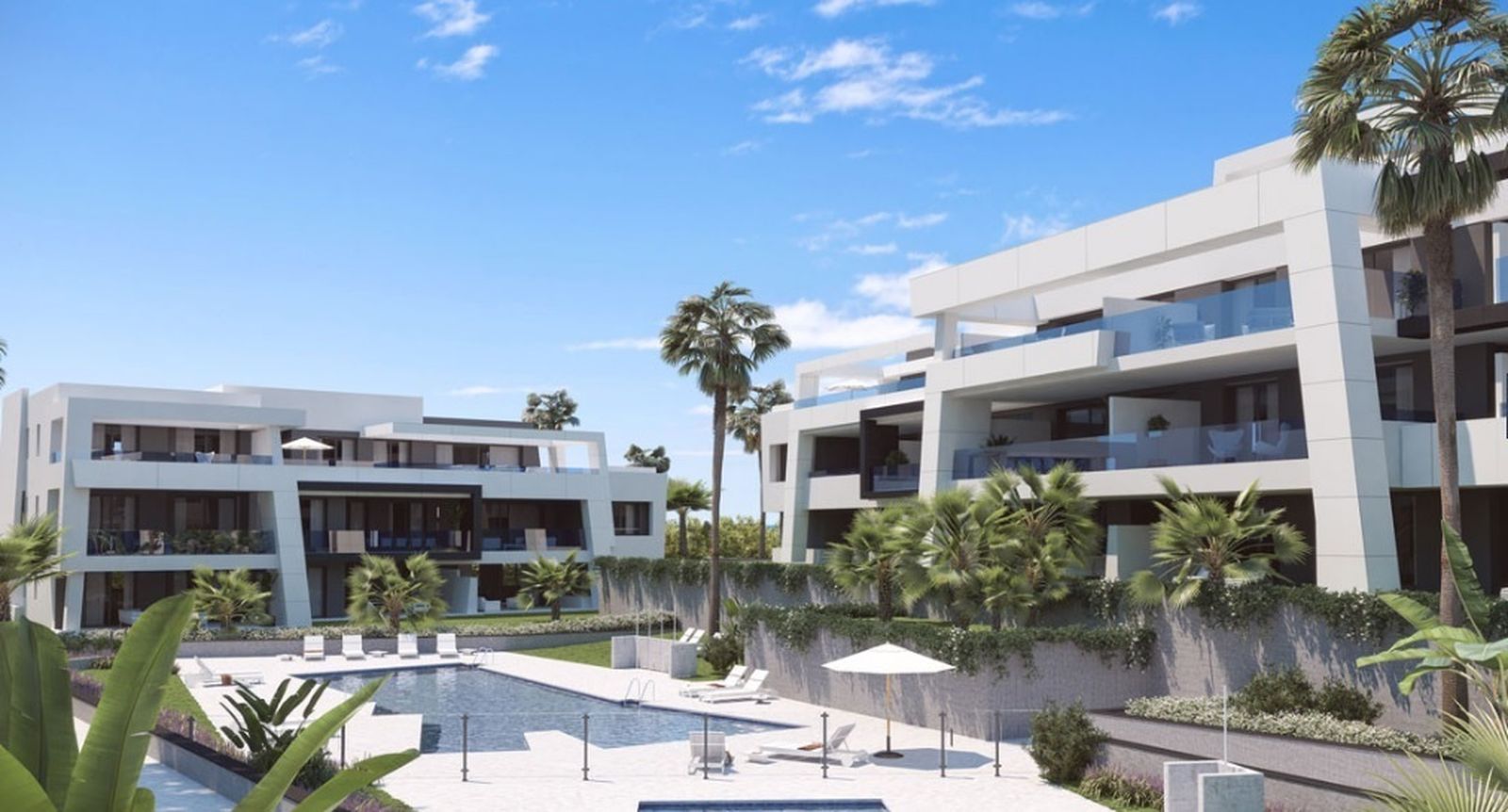 Infografía de la promoción Vanian Green Village en Estepona.