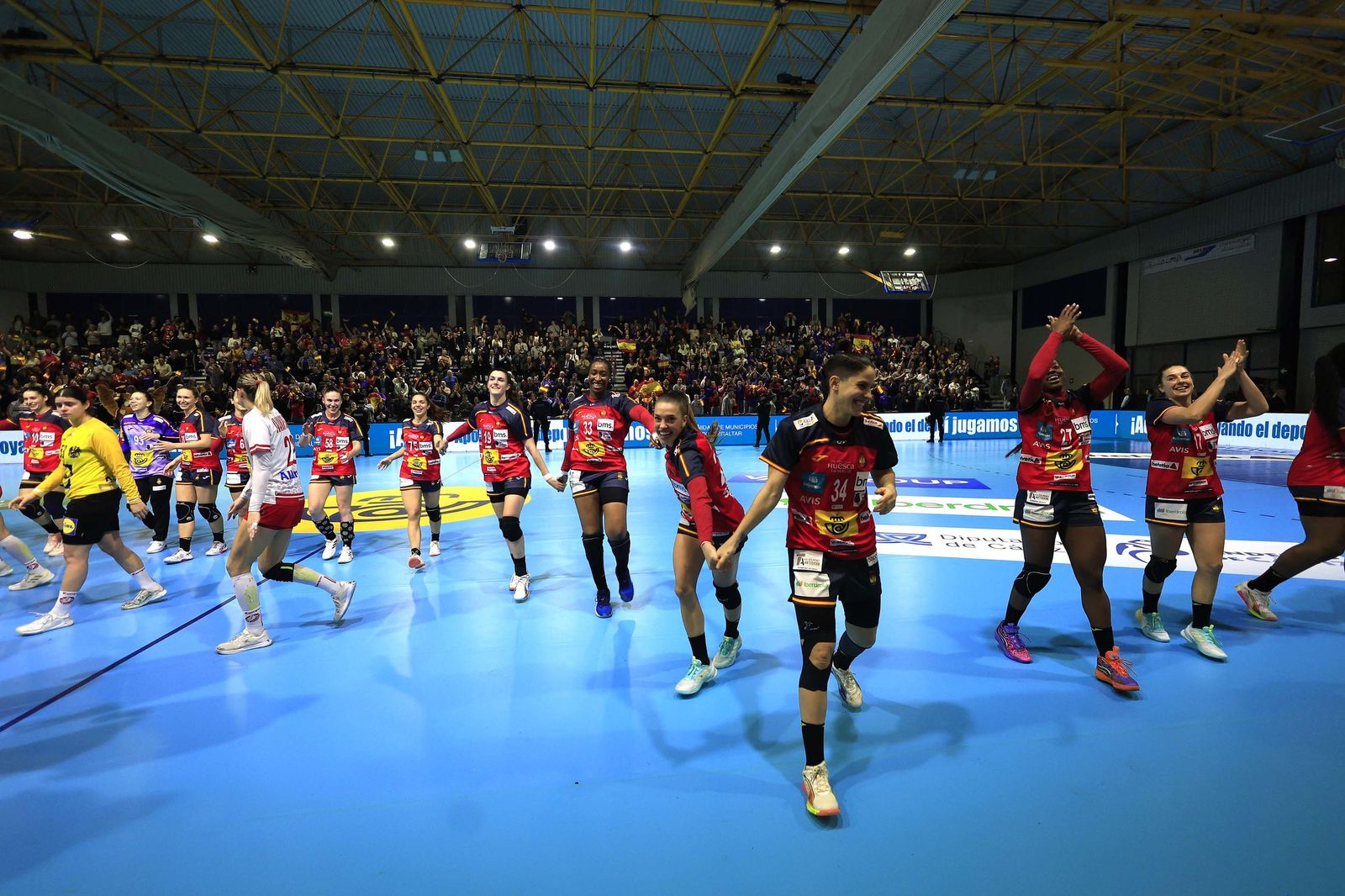 Las fotos del España-Austria del preeuropeo femenino de balonmano, en Algeciras