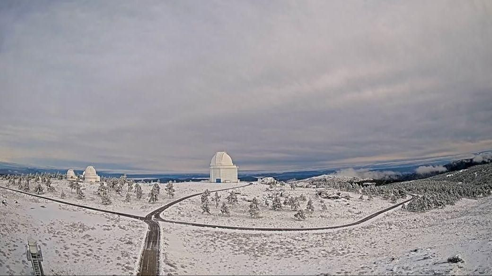 Calar Alto tras la nevada de este martes 16 de diciembre