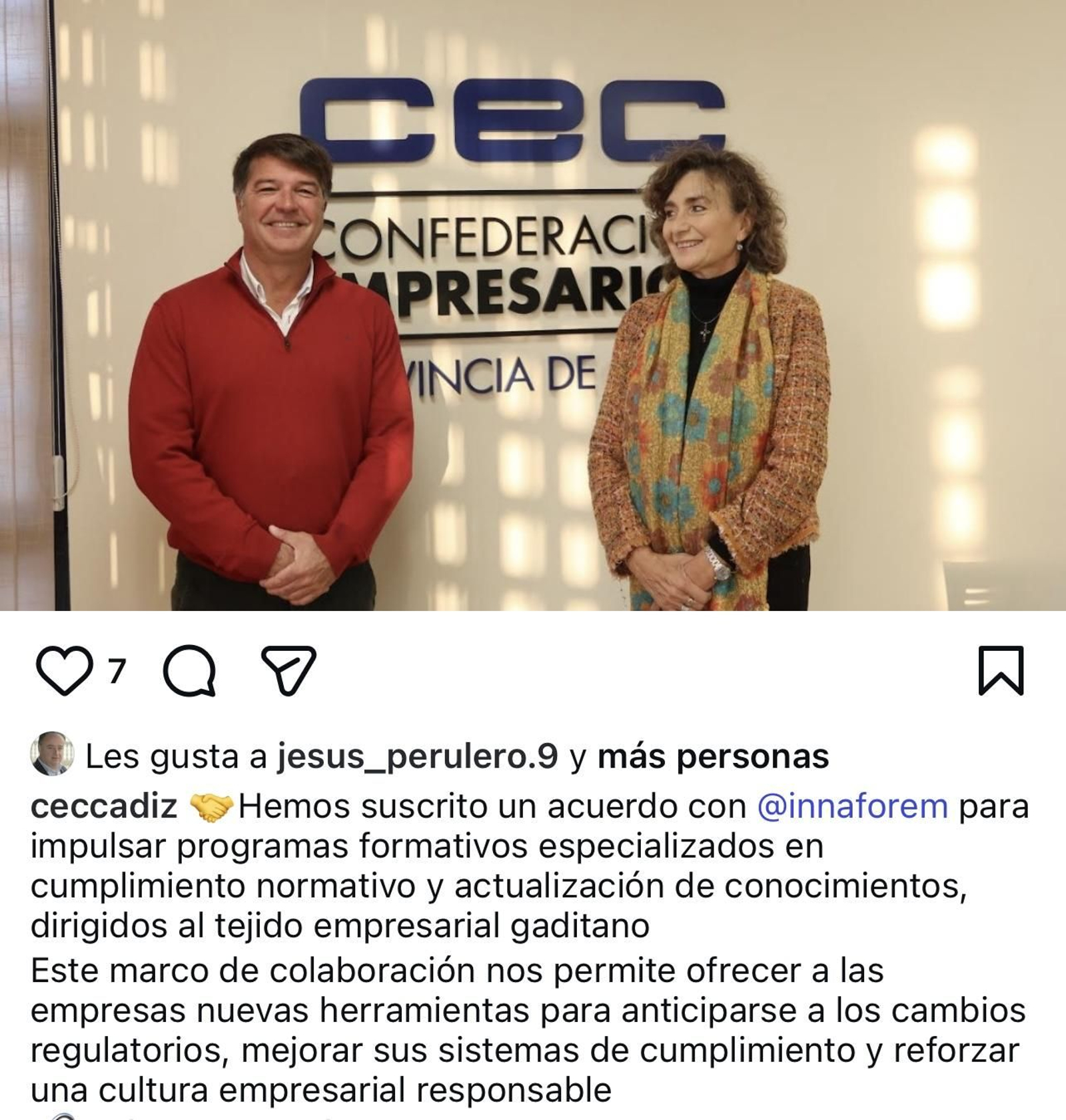 Acuerdo de la CEC sobre formación