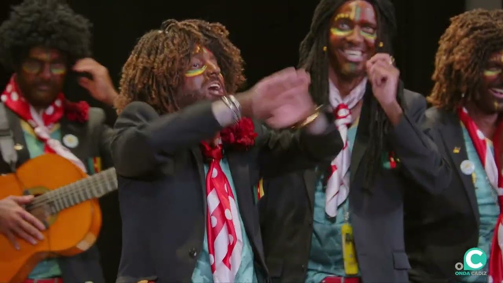 La chirigota 'Los Camerún de la Isla' en los cuartos de final del COAC 2026