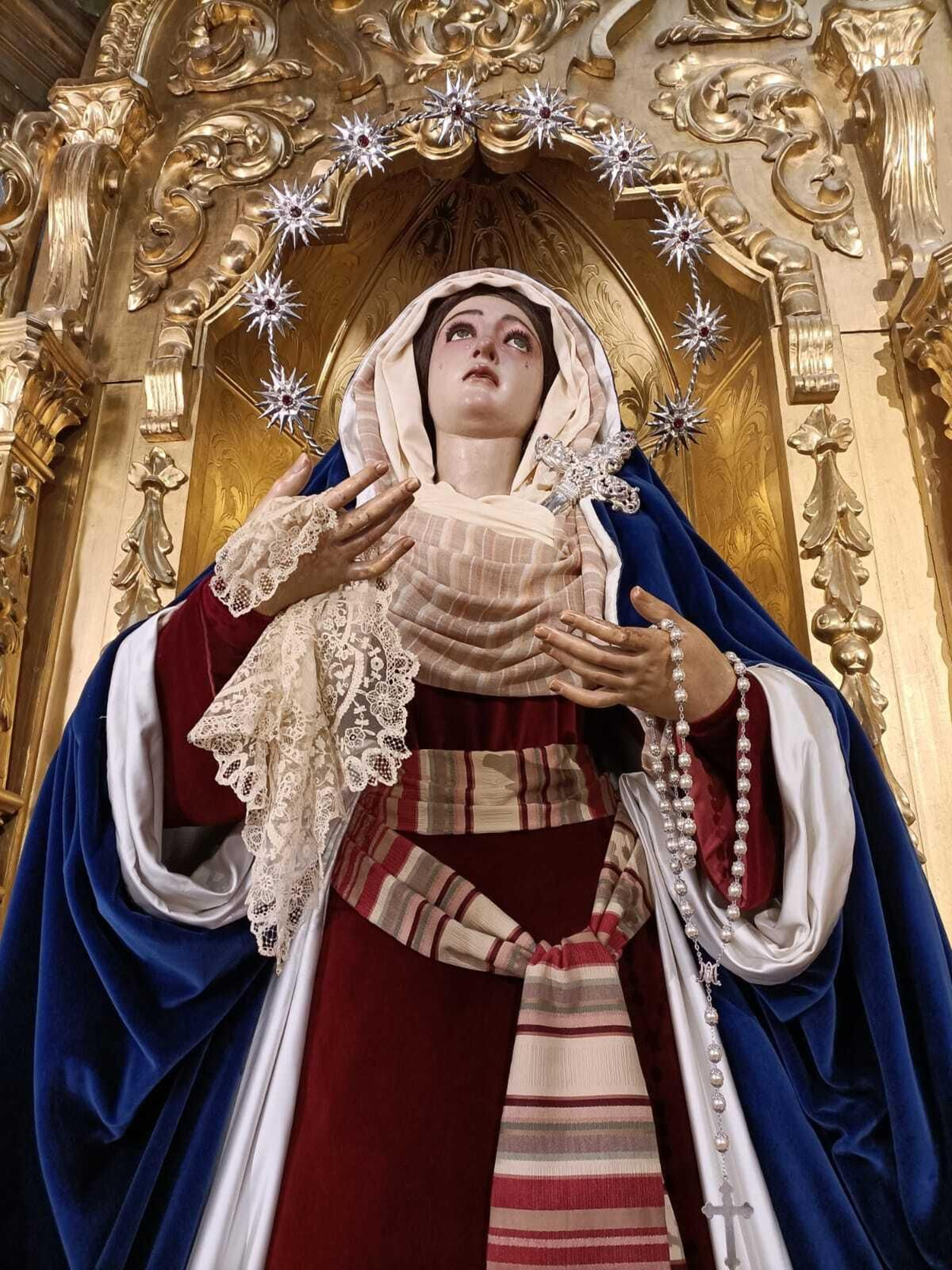 Madre de Dios de la Palma vestida por Antonio Bejarano