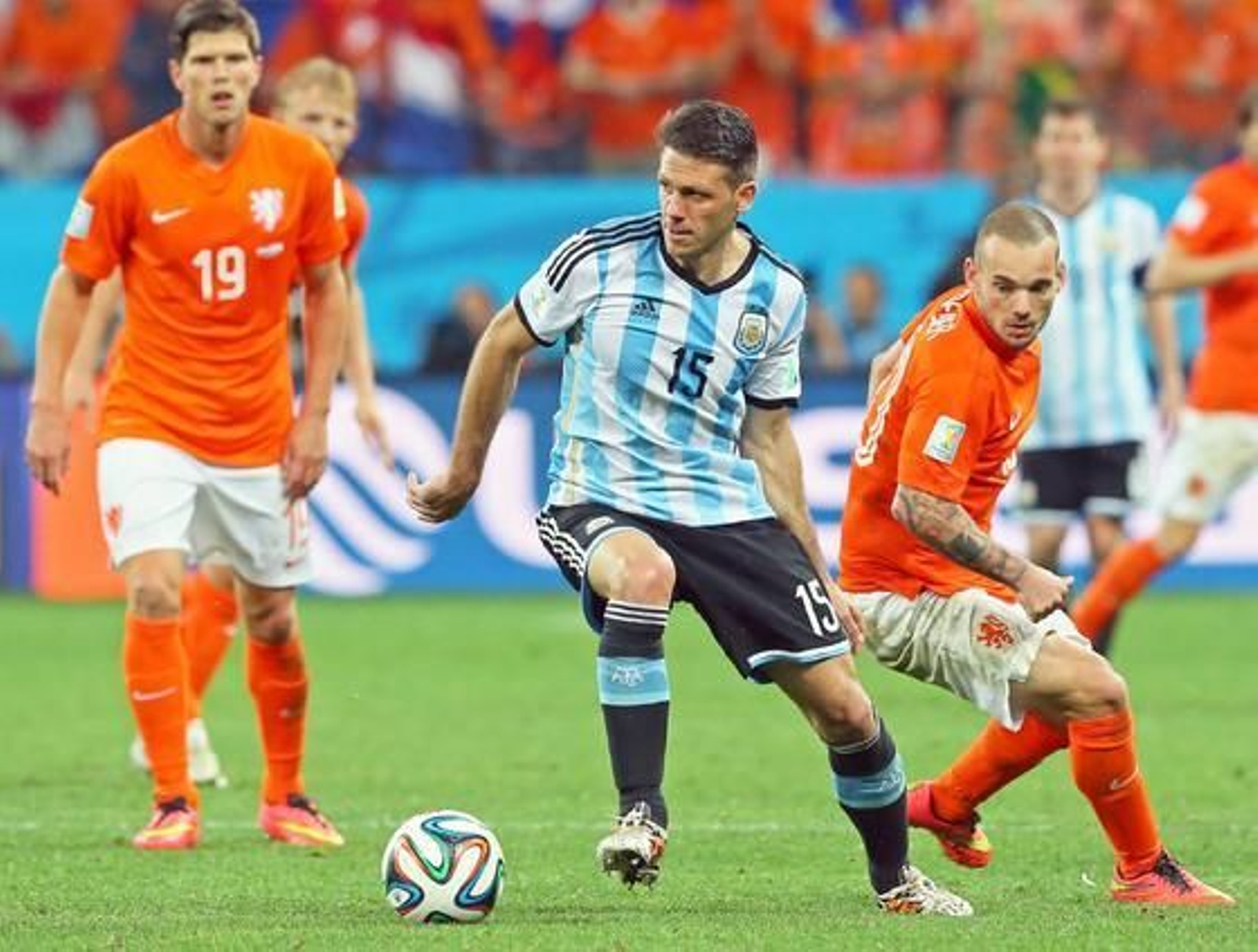 Las imágenes del Holanda-Argentina