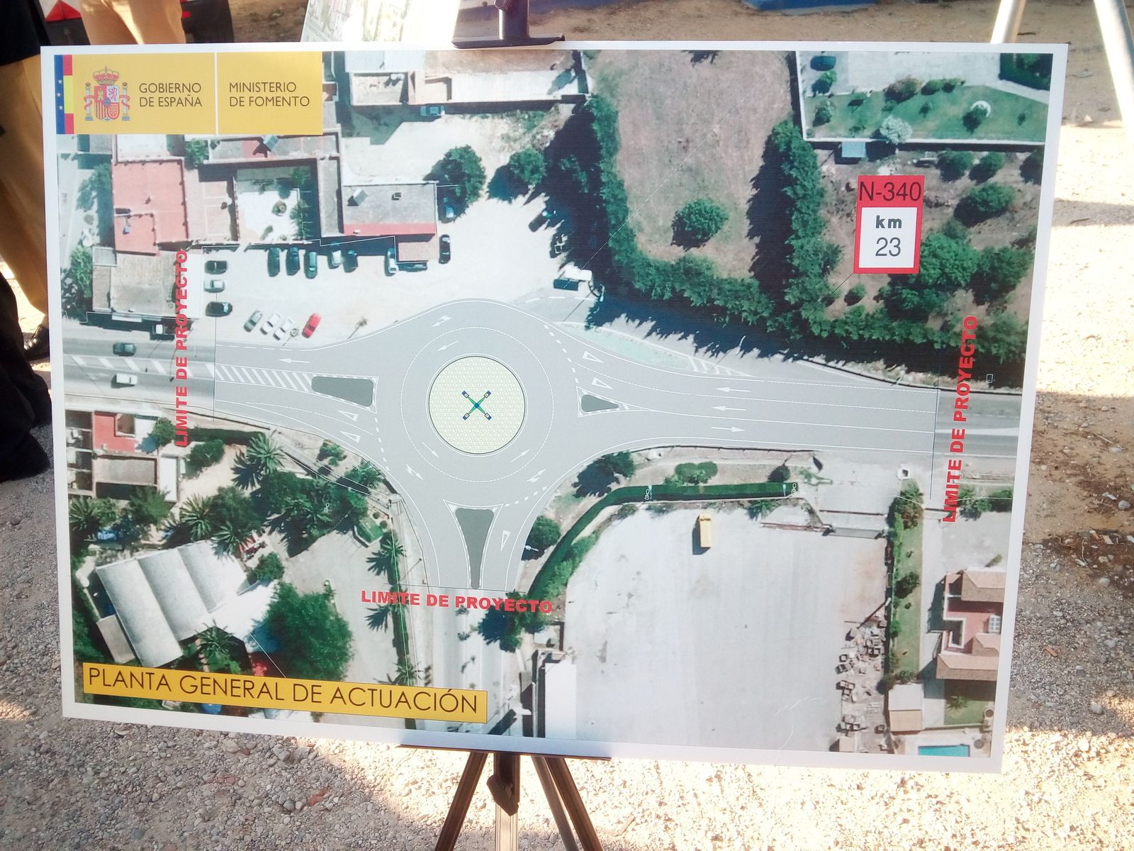 Imagen de la futura rotonda de La Casa de Postas.