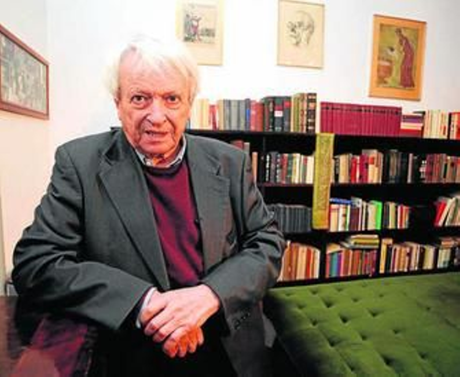 El escritor bosniocroata Predrag Matvejevic (Mostar, 1932), retratado en su casa de Italia, donde reside.