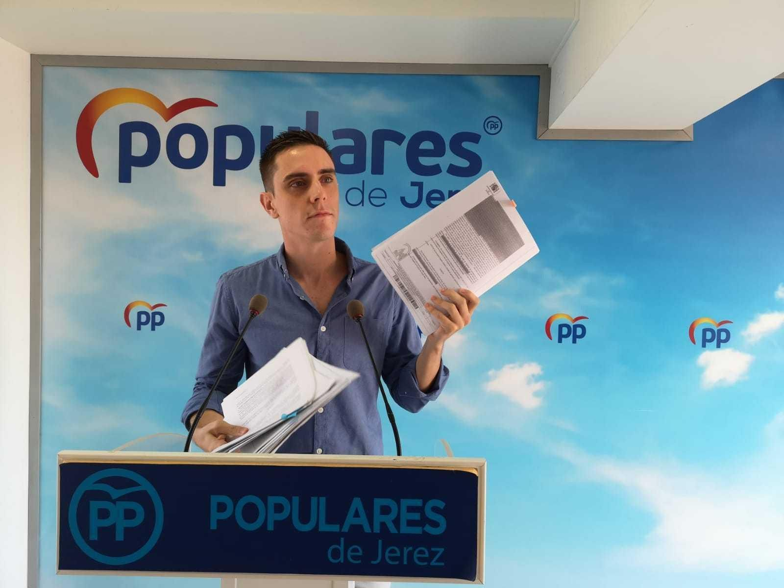 El concejal popular Jaime Espinar, durante una comparecencia.