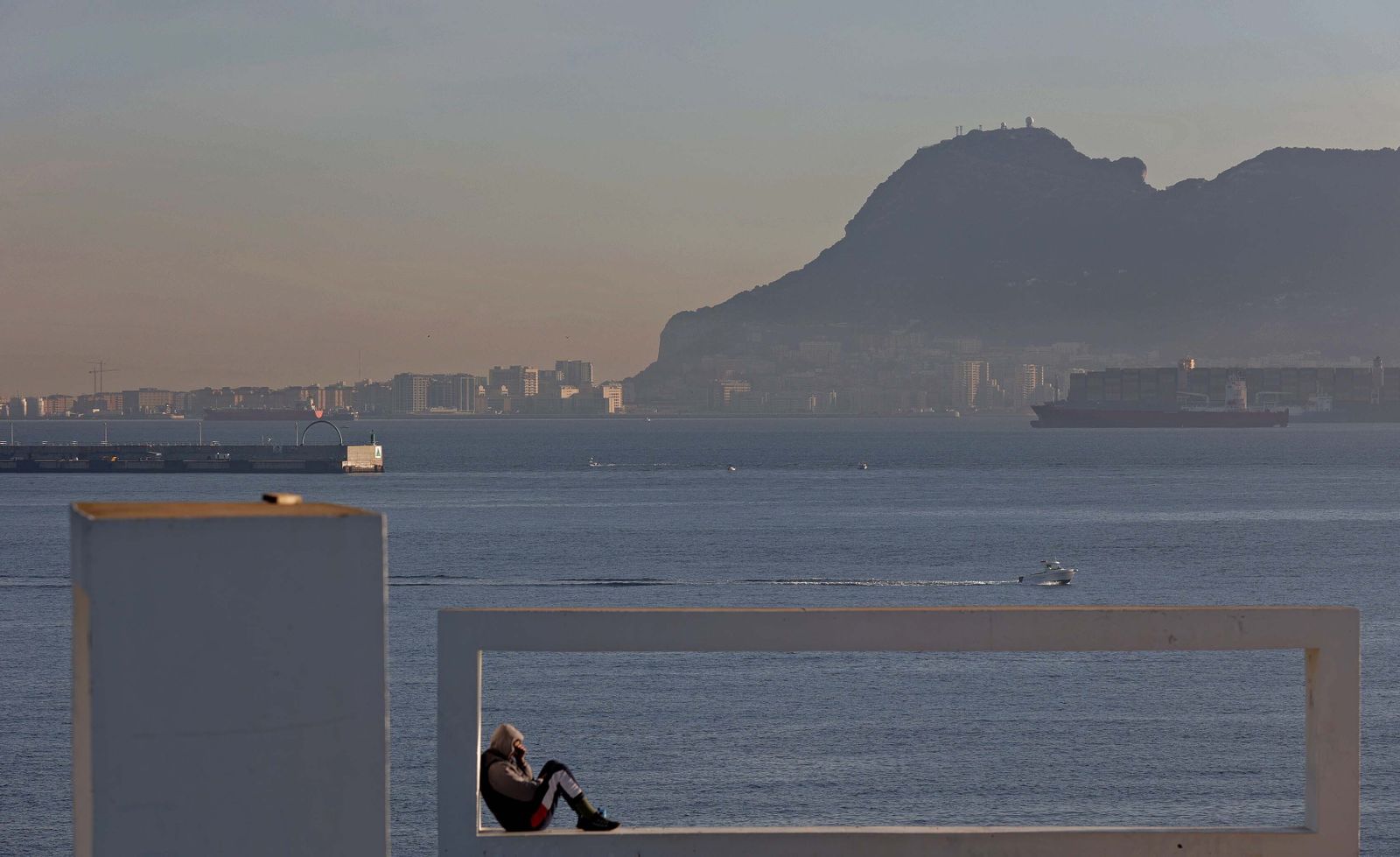 La zona donde se ubica el Mar de Isidro, vista desde el Parque del Centenario de Algeciras.