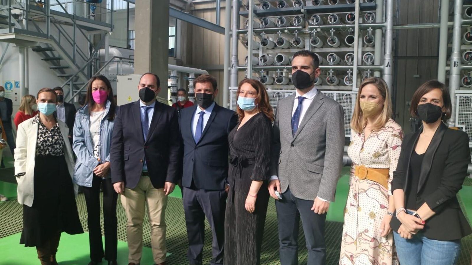 Visita institucional para conocer el proyecto de ampliación de la desaladora de Almería