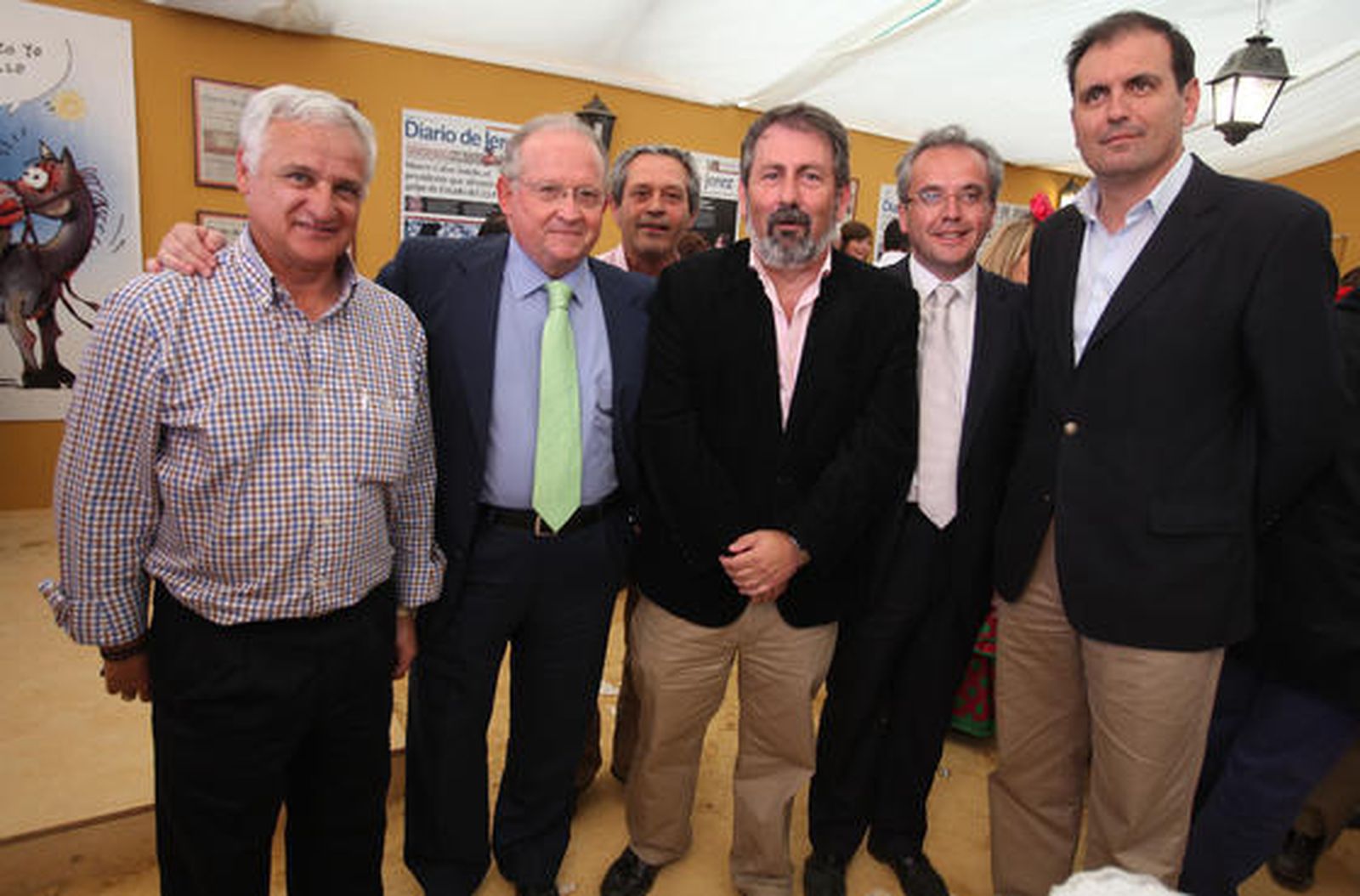 Domingo Mateo, Daniel Vázquez, Gabriel Almagro, el alcalde de Villaluenga, Alfonso Moscoso y el de Alcalá de los Gazules, Arsenio Cordero.

Foto: Vanesa Lobo
