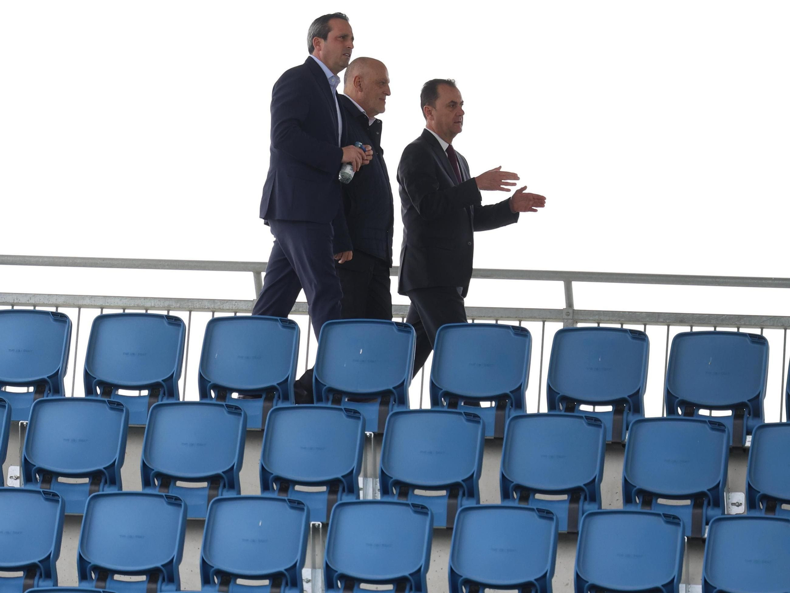 La visita de Javier Tebas a la Ciudad Deportiva del Málaga CF, en fotos