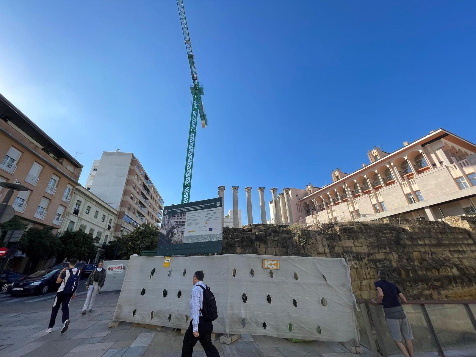 Las obras del Templo Romano de Córdoba afrontan su recta final