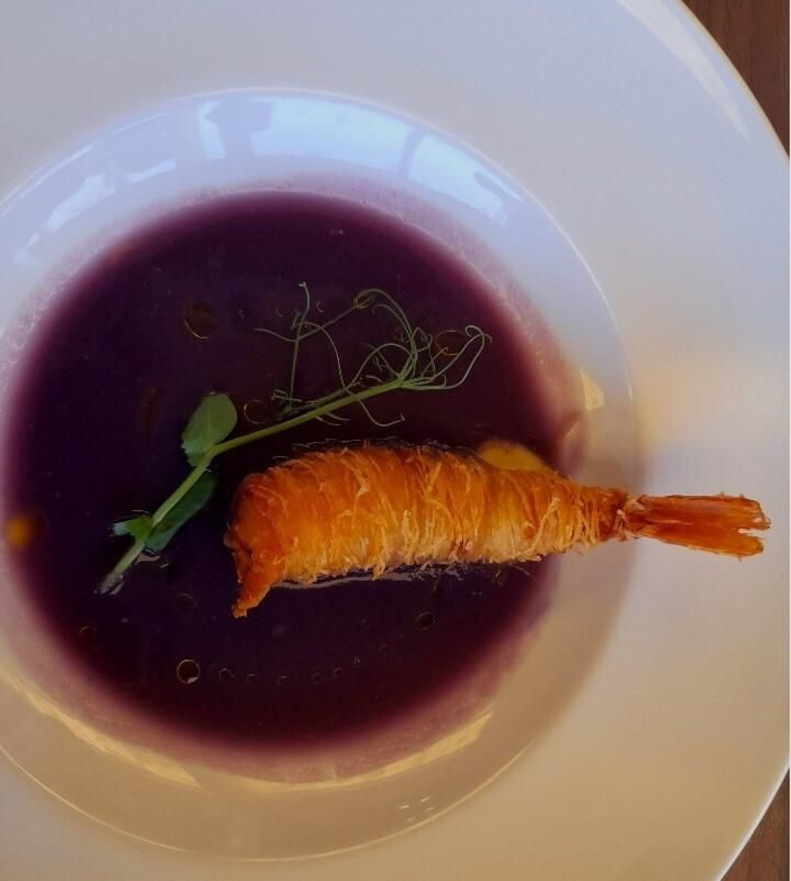 Crema de lombarda, de Arguiñano