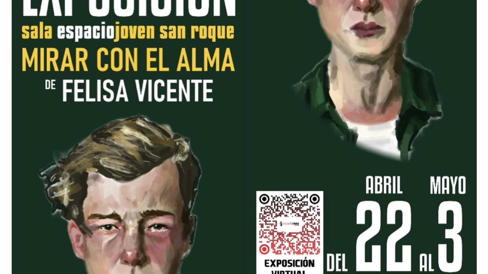 El cartel de la exposición de Felisa Vicente.