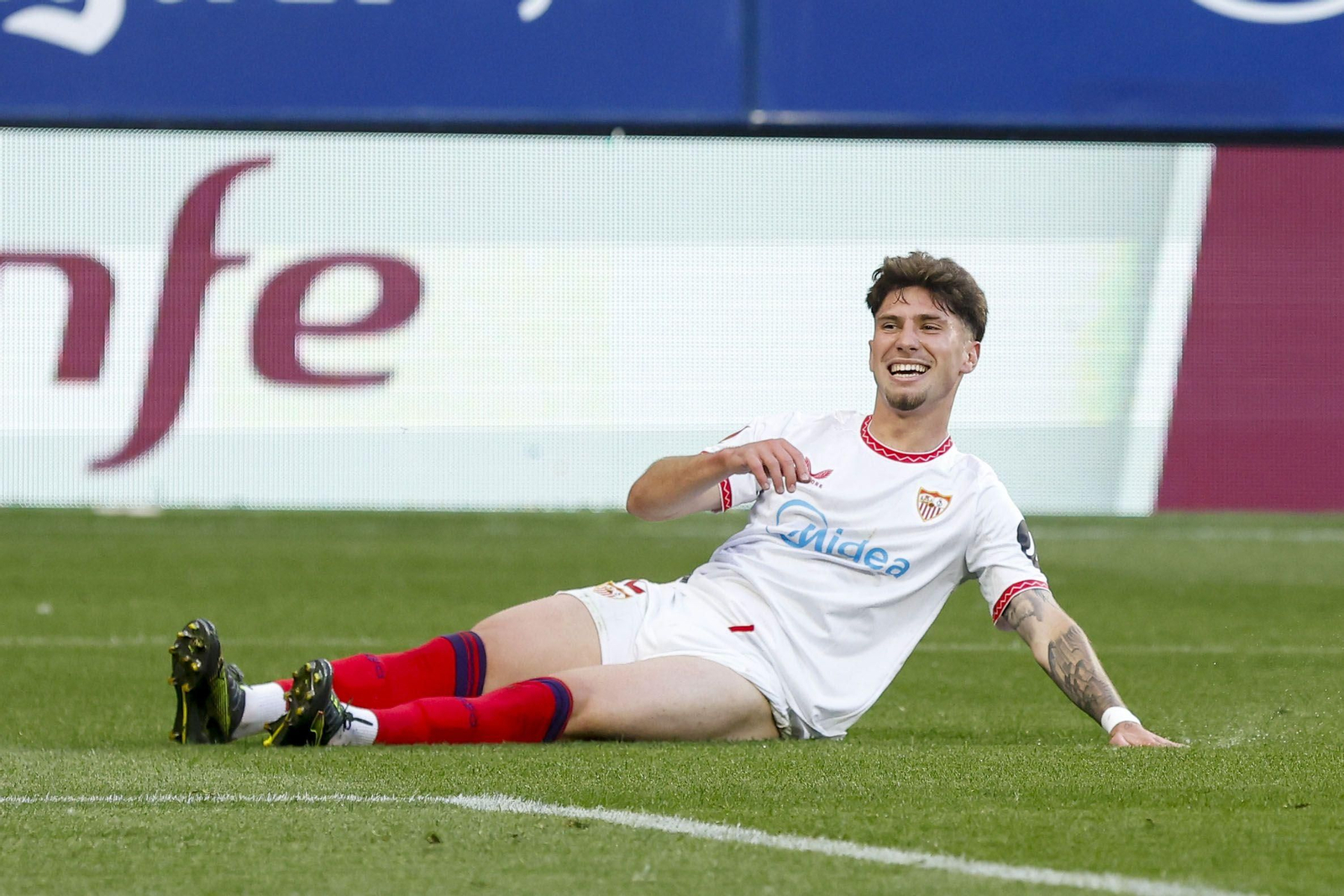 José Ángel Carmona, en el último Osasuna-Sevilla.