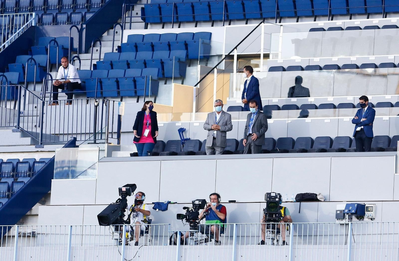 Las fotos de la liberación del Málaga CF tras ganar al Alcorcón